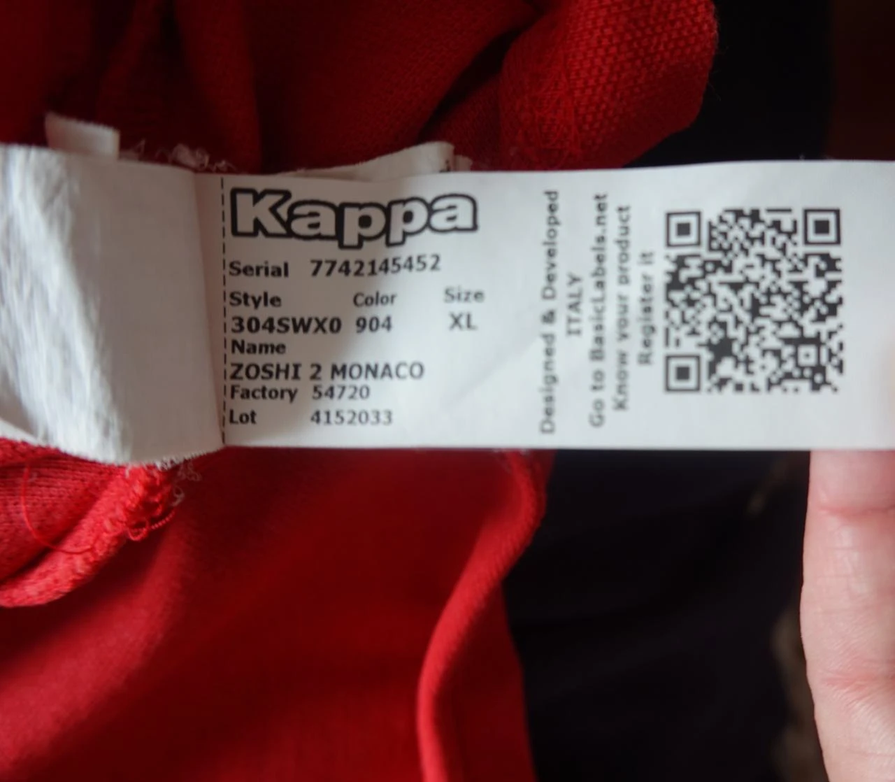 Polo Kappa AS Monaco FC vermelha tamanho GG – photo 4